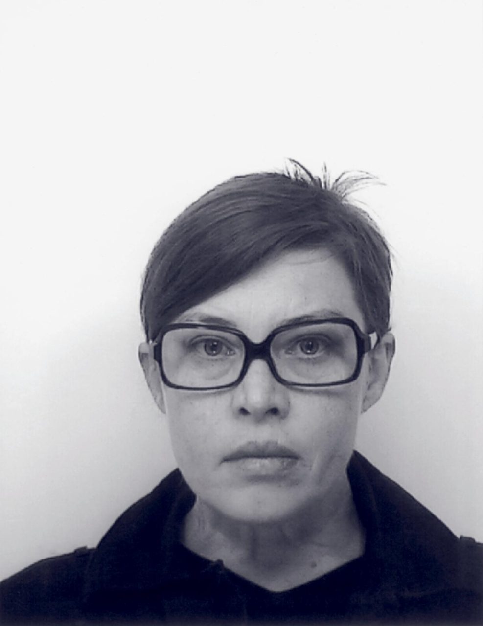 headshot of Cosima von Bonin in black and white