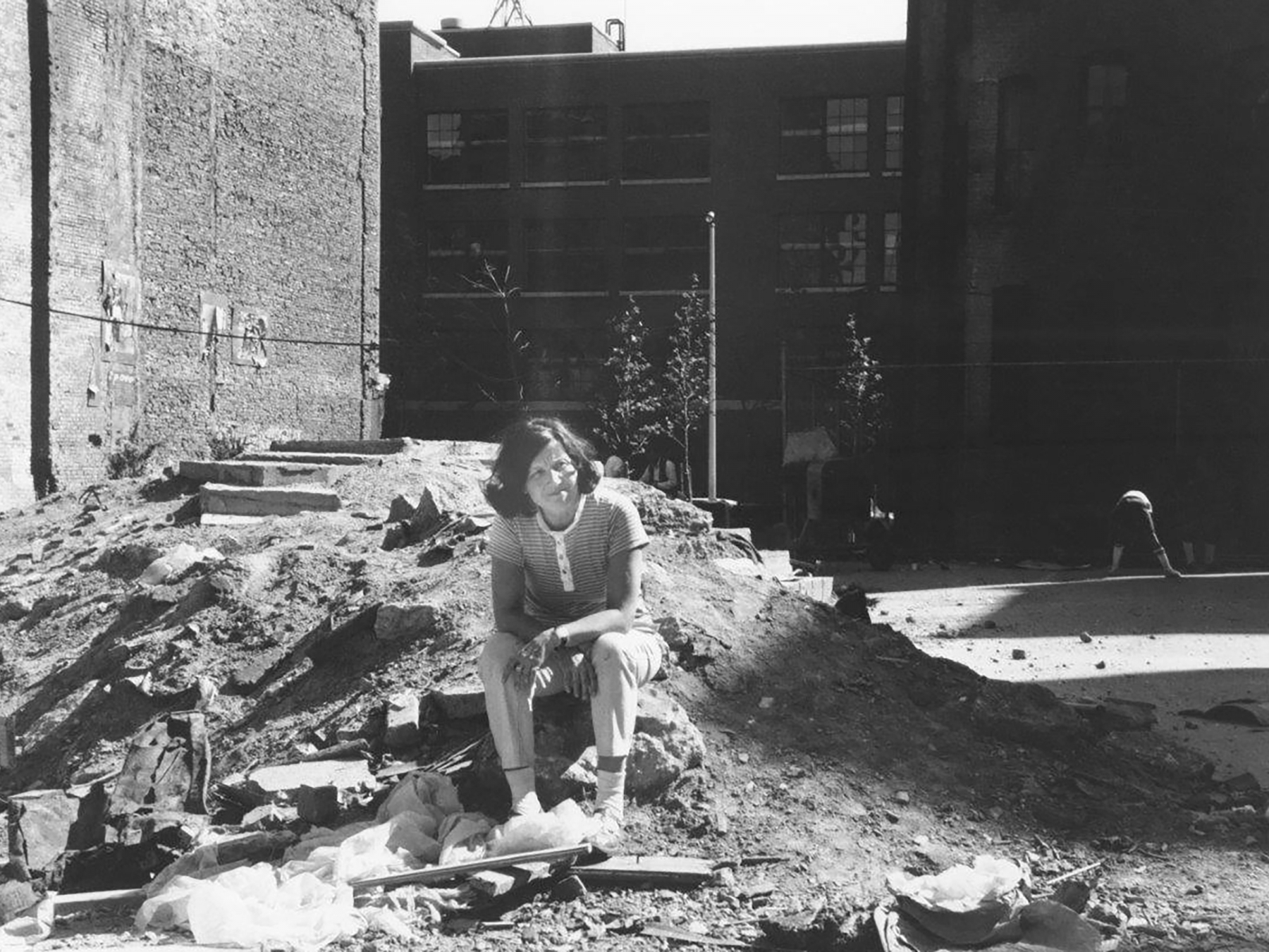 Lassnig in the Lower East Village, c. 1969.
Photo: Maria Lassnig. Archive of the Maria Lassnig Foundation.