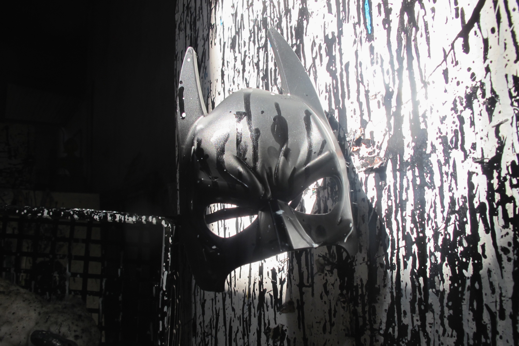 Batman mask in Pensato studio, 2010.