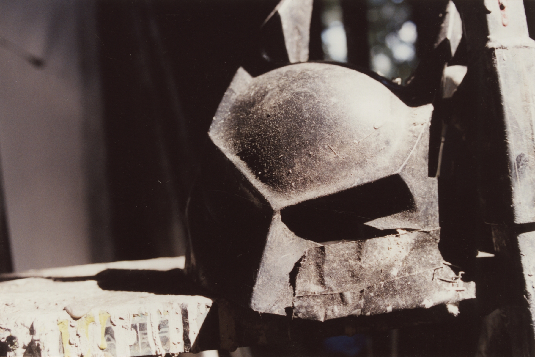 Photograph of Batman mask by Pensato, 1998.