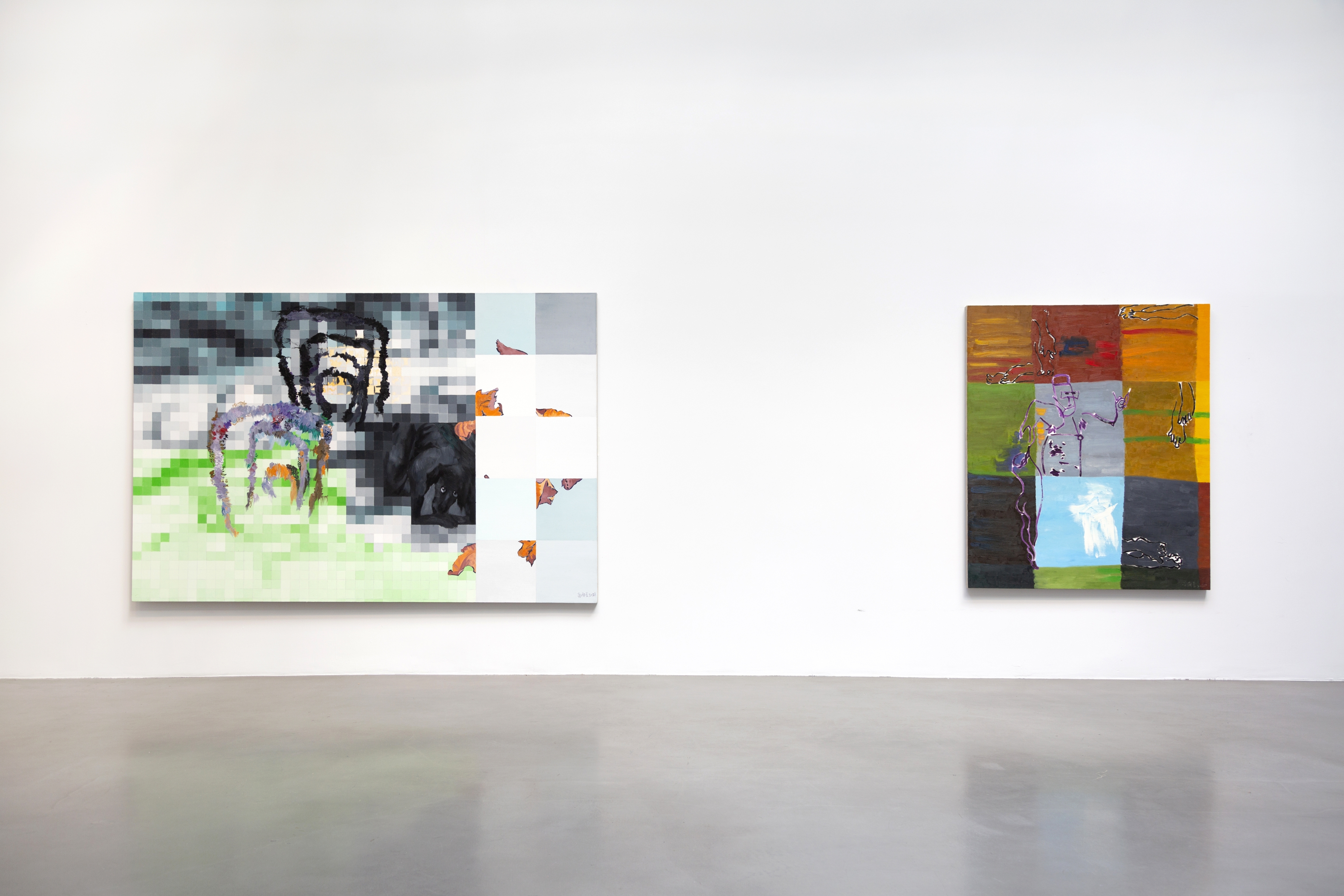 Installation view, Xie Nanxing: Adverb High Command, Petzel, New York, 2022