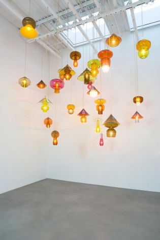 Untitled 2014 Set of Twenty-Five Glass Lamps