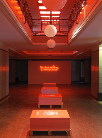 And Europe will be stunned,&nbsp;Artangel, Hornsey Town Hall, 2012, Installation view