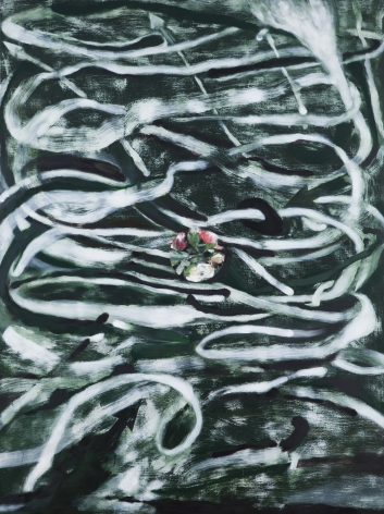 Ross Bleckner, Burn Painting (Agony in the Garden, After El Greco)