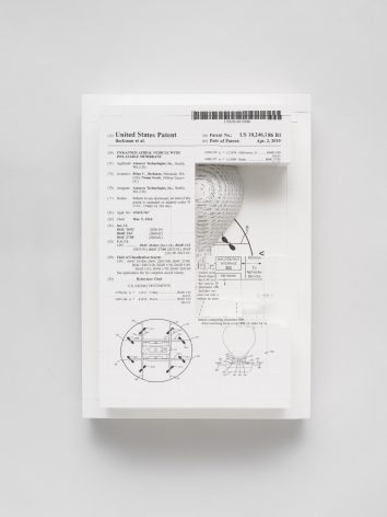 Simon Denny, Document Relief 24 (Amazon Delivery Drone patent)